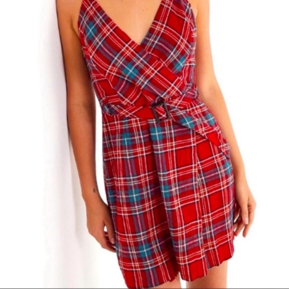 Urban Outfitters Red Plaid Fabric
